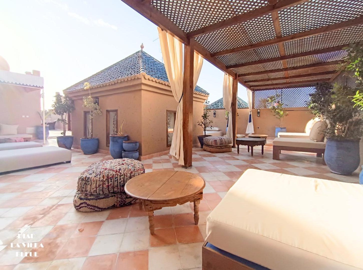 Riad La Villa Bleue & Spa Маракеш Екстериор снимка